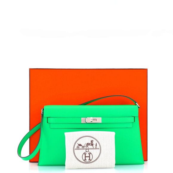 Hermes Kelly Elan Shoulder Bag Madame Green - Picture 2 of 9